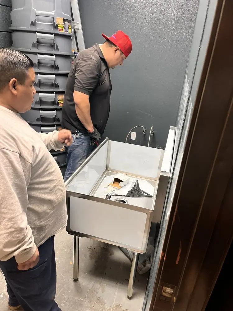 Commercial plumbing and sink installation in West Caldwell