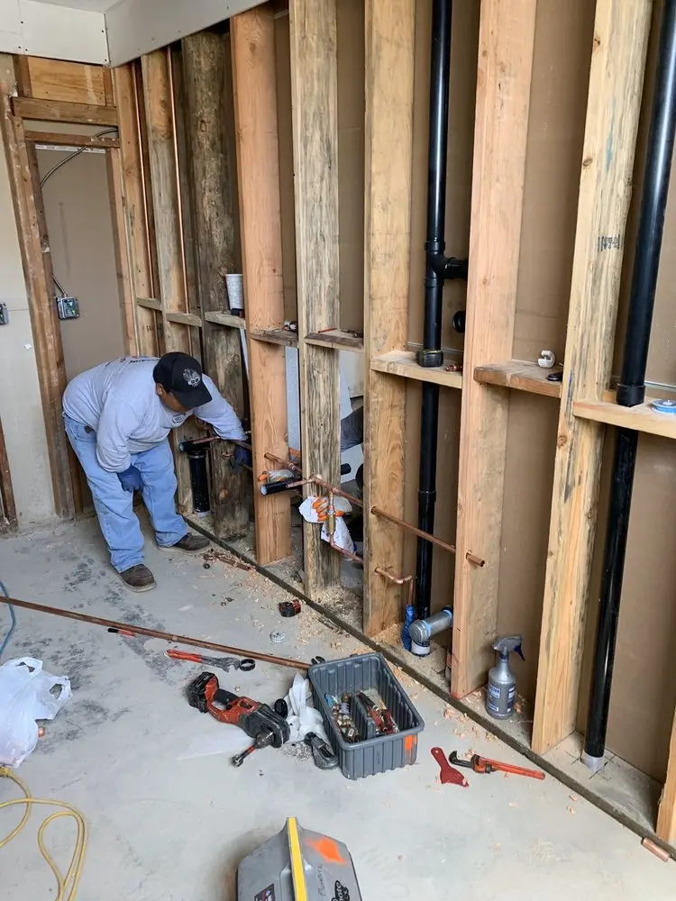 Commercial rough-in plumbing for Water Heater Replacement in West Caldwell